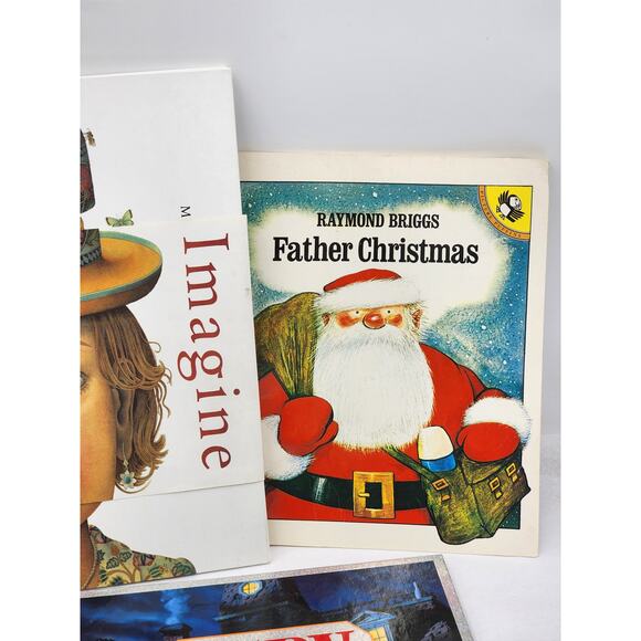 Childrens Books Father Christmas Sheep Trick Christmas Eve Imagine I Spy Vintage - Picture 13 of 16